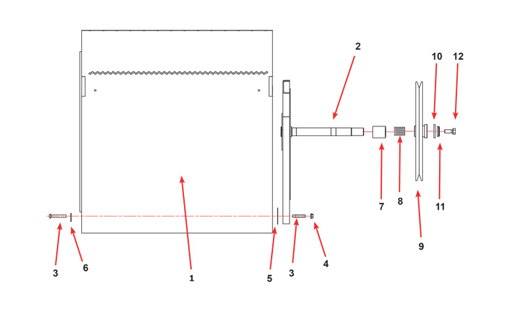 Dexter Swd Dryer - Spyder Trunion And Cylinder